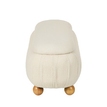 Hadrian Boucle Storage Ottoman Bench